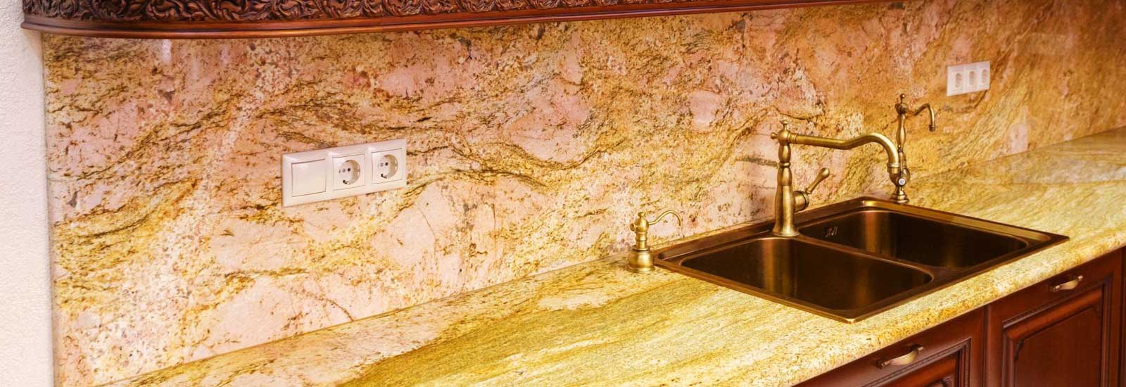 Фото фартука для кухни из гранита